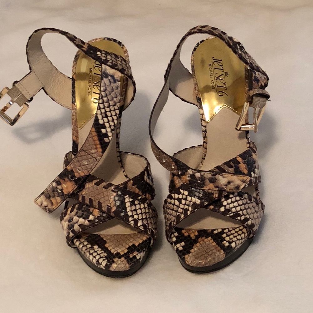 MICHAEL KORS SNAKESKIN HEELS